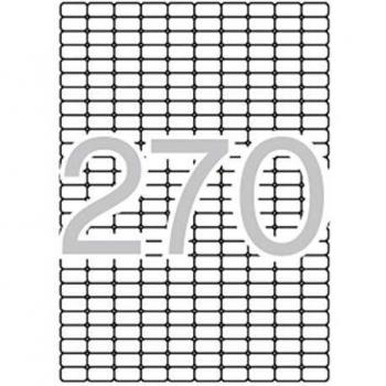 ETIQUETA ADHESIVAS APLI 10197 TAMAÑO 17,8X10 MM REMOVIBLE PARA FOTOCOPIADORA LASER INK-JET CAJA 25 HOJAS CON