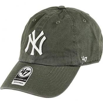 47 Brand New York Yankees Clean Up Adjustable Cap - Olive Green One Size