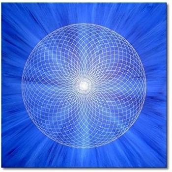 TORUS - Cuadro de pintura a mano - 50 x 50 cm corazón tranquilo