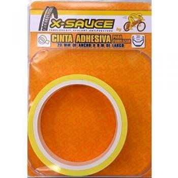 X-Sauce MTB Cinta para tubelizar, Amarillo, 20 mm