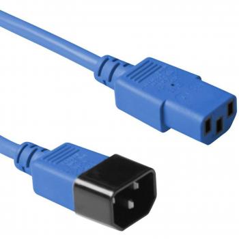 Cable de alimentación azul Microconnect C13 a C14 de 3 m