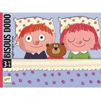 Djeco- Juegos de cartasJuegos de cartasDJECOCartas Bisous Dodo, Multicolor