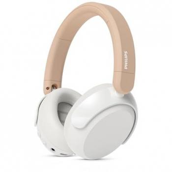 Auriculares Philips 5000 series TAK5500AL/00 inalámbricos y con cable, cancelación activa de ruido, micrófono integrado, para niños, color ámbar y blanco