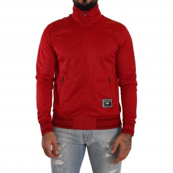 Red Full Zip Long Sleeve D.N.A Sport Gym Sweater