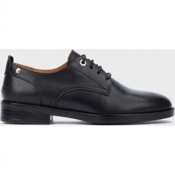 Pikolinos PUERTOLLANO W3C-4867 Zapatos de cordones de mujer de piel con plantilla acolchada, color negro