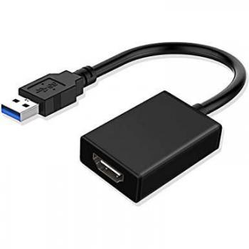 Adaptador de cable de vídeo Microconnect MC-USB3.0HDMI 0,15 m HDMI tipo A (Estándar) USB tipo A Negro
