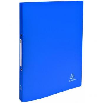Exacompta Carpeta de Cartón A4 Azul con Etiqueta en el Lomo