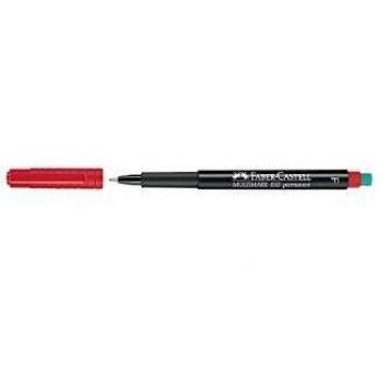 Marcador permanente multimark rojo Faber Castell