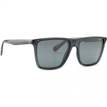 Polaroid PLD 6141/S KB7 M9 58 Sunglasses, Rectangle Unisex, Grey Polarized, One Size