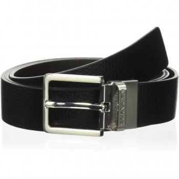Emporio Armani cinturón en piel de hombre ajustable reversible nuevo negro