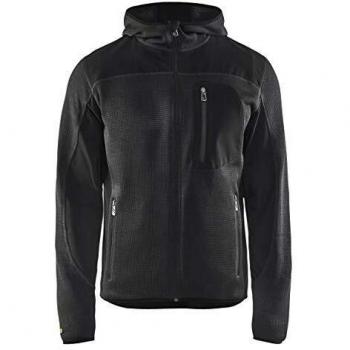 Chaqueta de punto con capucha Blaklader alta visibilidad gris antracita/noir - Talla XS