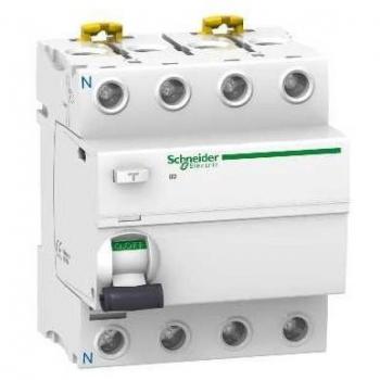 Schneider Electric A9R81463 Interruptor Diferencial Iid, 4P, 63A, 30Ma, Clase Ac