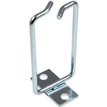 Soporte guía cables de acero galvanizado 40 x 80 mm, accesorio para servidor, color plata