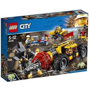 LEGO 60186 City Mining Power Driller Toy Vehicle Set, Construction Toys for Kids