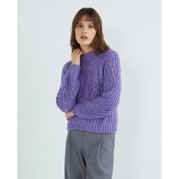 Yas Pullover de mujer manga larga cuello redondo