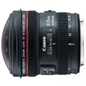 Used Canon EF 8-15mm f/4 L USM Fisheye Lens