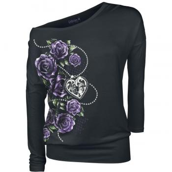 Gothicana by EMP Fast and Loose Manga Larga Mujer Negro XL