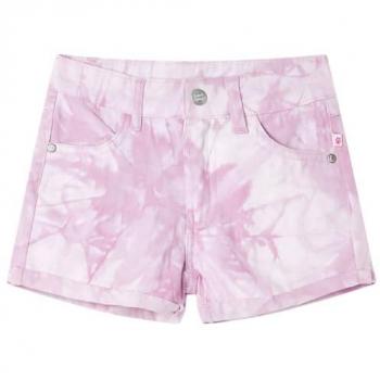Pantalón Corto Infantil Rosa 140 con Bolsillos y Trabillas