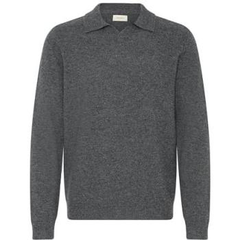 Pullover de Cuello Polo Blend Branko Gris Oscuro