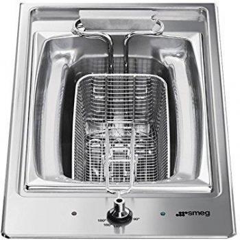 Smeg - Freidora Modular Pgf30F, 2200W, 3.6L, Inox, Tapa