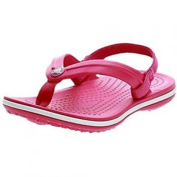 Crocs Crocband Strap Flip, Chanclas Unisex Niños, Rosa