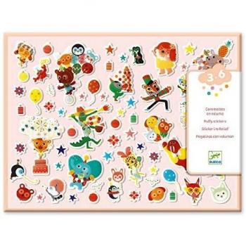 Djeco- Pegatinas, Multicolor
