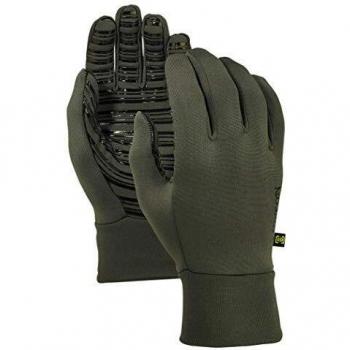 Burton Powerstretch Liner Guantes de Snowboard, Hombre, Verde