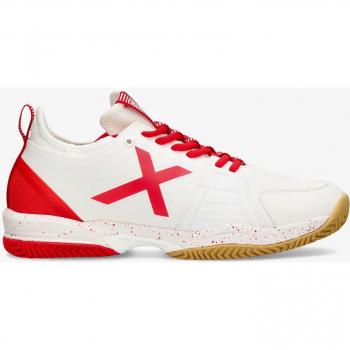 Munich Oxygen 37 Zapatilla de Pádel para Hombres Blanco/Rojo Talla 44