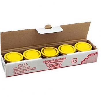 Jovi 8412027003162 - Estuche tempera 5 botes 35ml, color amarillo