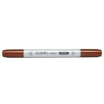 Marcador Copic Ciao E15 - Terracota, Doble Punta (Mediana y Brush)