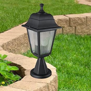 Lámpara de Exterior Ipswich IP44 1xE27 Negra 38 x 15 cm