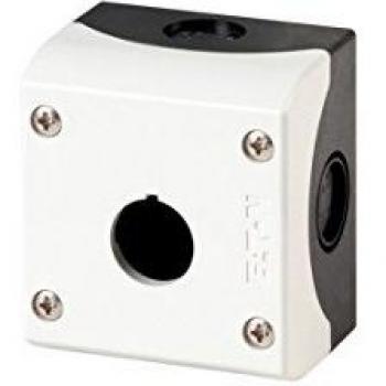 Eaton M22-I1 Surface Housing, 1 Installation Slot, Floor Mounting, Ø 22 mm x H 80 mm, Anthracite, Enclosure 1-Way Grey RAL7035