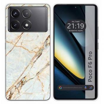 Funda de Silicona para Xiaomi Poco F6 Pro 5G Diseño Mármol 13