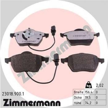 Pastillas de freno ZIMMERMANN 23018.900.1