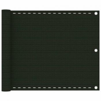 Toldo para balcón HDPE Día y Noche verde oscuro 75x500 cm