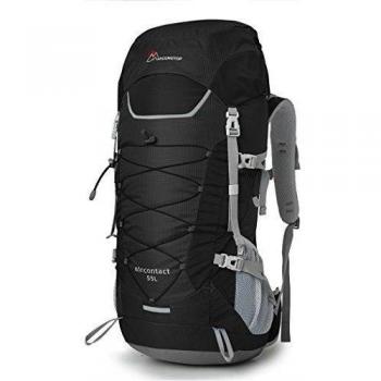 Mardingtop Mochila de Senderismo 55L Para Deporte Aire Libre del Viaje de Acampa con Cubierta de Lluvia-5818III Rojo