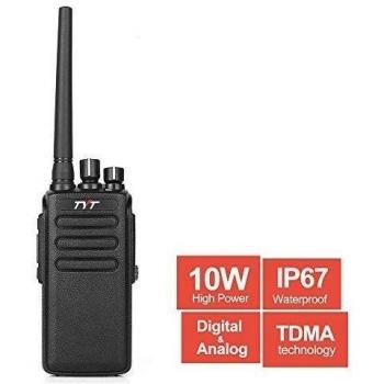 TYT MD-680 10-Watt High Power DMR Analog/ Digital Mobile Radio, IP67 Waterproof Dustproof Two-Way Radio, UHF Walkie Talkie, Transceiver with TDMA Technology & 2200 mAh Battery