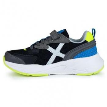 Zapatilla Munich Mini Track VCO 84 Negro/Blanco, Zapatillas deportivas para niños, color negro con detalles en blanco, talla 31 EU