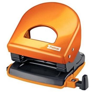 PETRUS 623589 - Taladro de oficina 2 agujeros gama WOW modelo 62 color naranja metalizado