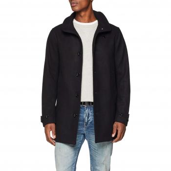G-STAR RAW Garber Empral Wool Trench Abrigo, Negro