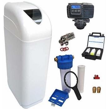 Descalcificador de Agua Doméstico 14L Fleck 5600 SXT Volumétrico con Kit de Instalación