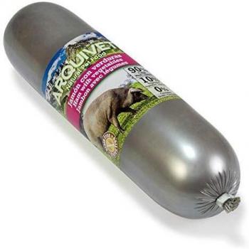 ARQUIVET Salchicha de jamón con Verduras para Perros 500 gr - 90% de Carne - Comida para Perros - Sin Cereales y sin Gluten - Alimento Completo para la Dieta de tu Perro