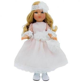 Muñeca colección Simona 40 cm. modelo 2023 100% vinilo vestido comunión o fiesta lujo edición especial limitada fabricada en España