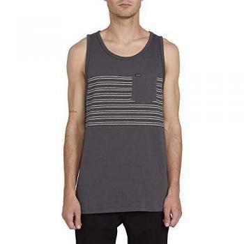 Volcom Forzee Tank Camiseta de Tirantes, Hombre, Dark Charcoal, L