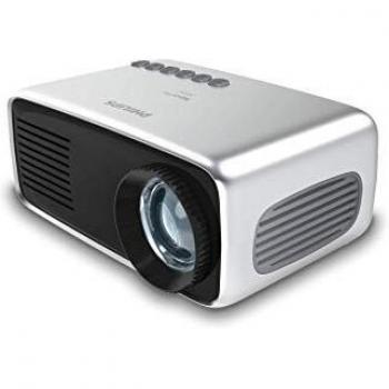 Proyector Philips NeoPix Start Mini Proyector Portátil Profesional para Hogar/Empresa - 60 1080p FHD LED Altavoces Estéreos 650 lumens Conectividad Total HDMI USB MicroSD