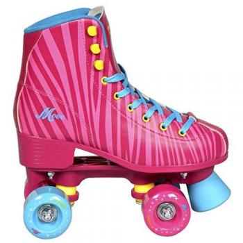 Move - Patines de tipo artístico Quad Star, fantasía rosa, Misura 33-34