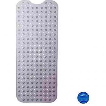 Alfombrilla Antideslizante para Bañera Extra Grande, Lavable, 97 x 39 cm, Transparente