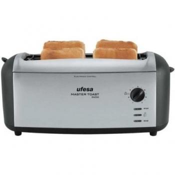 Ufesa TT7970 - Tostadora Master Toast, color negro y plata