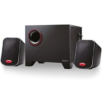 Conjunto de Altavoces Ewent EW3505, 2.1 Canales, 15W RMS con Subwoofer, Color Negro
