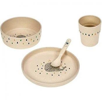 Set de vajilla infantil 4 piezas sin BPA - Ballena Agua